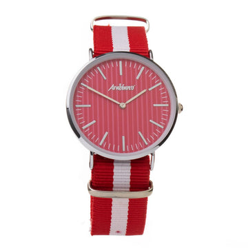 Bicolor Textile Dress Watch