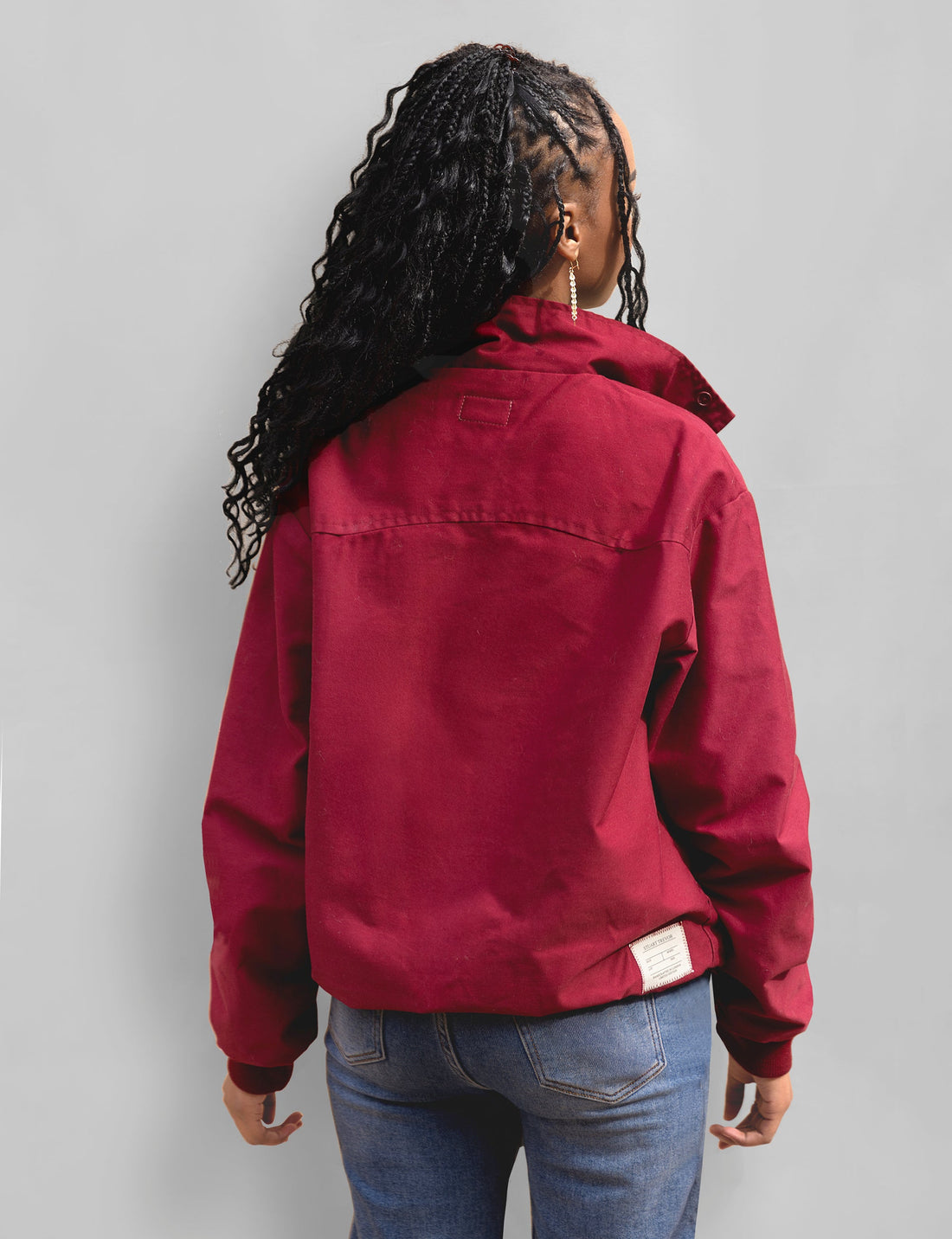 Classic Harrington Jacket in Burgundy