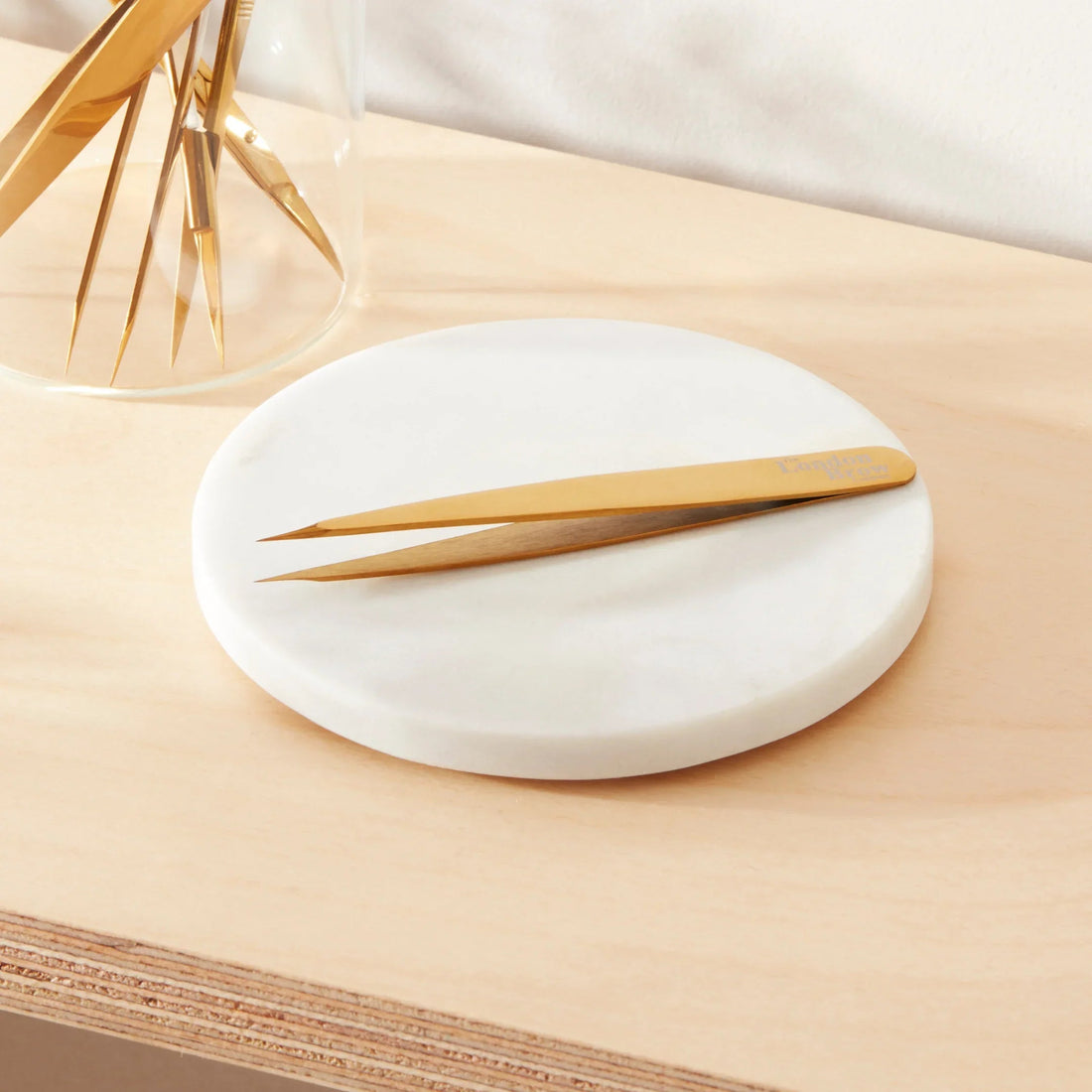 Gold Sharp Pointed Precision Luxury Tweezers