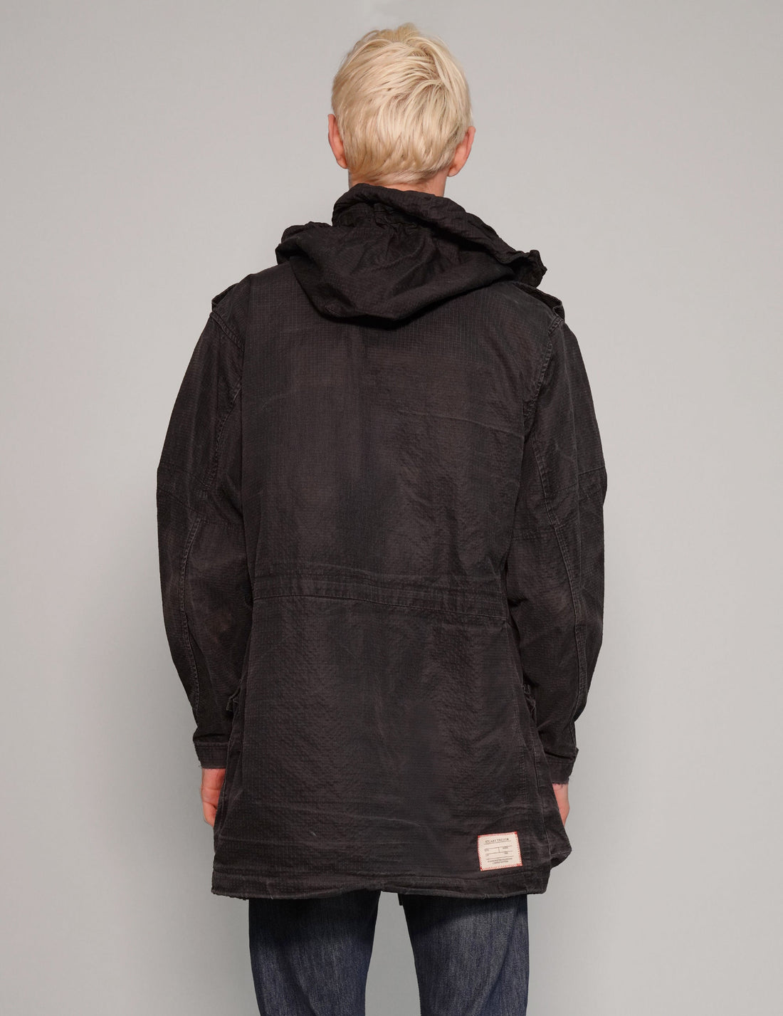 Tactical Utility Parka With Silver ST Logo in Black