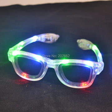 LED Flashing Glow Glasses – Light-Up Rave Eyewear for EDM, Parties & Festivals (Unisex for Kids & Adults)
