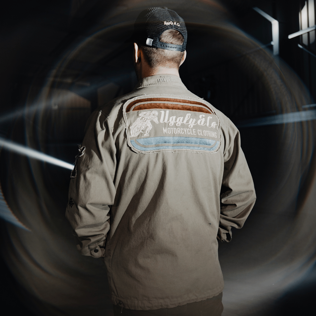 Green Flattrack Moto Shacket