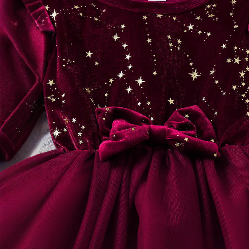 Children's Velvet Princess Dress