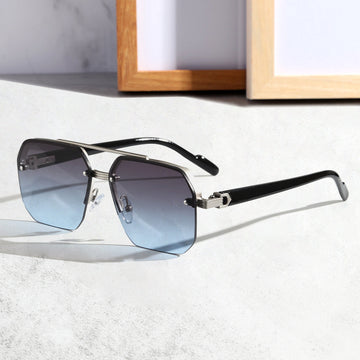 Men’s Fashion Sunglasses - Versatile Silver Gold