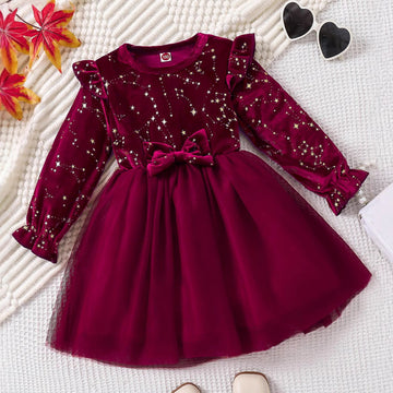 Children's Velvet Princess Dress