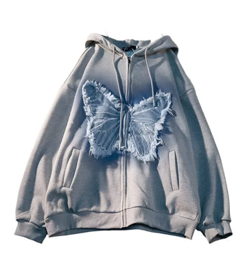 Butterfly Vortex Zip Hoodie