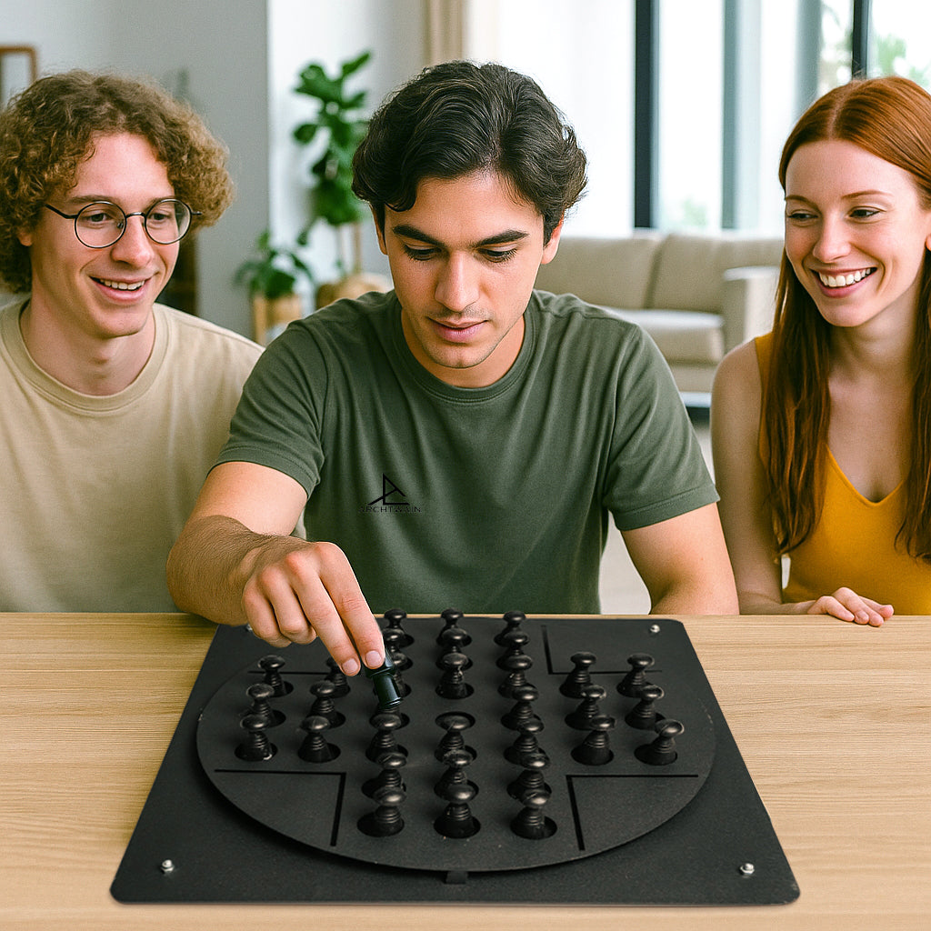 Peg Solitaire Black Wall Game