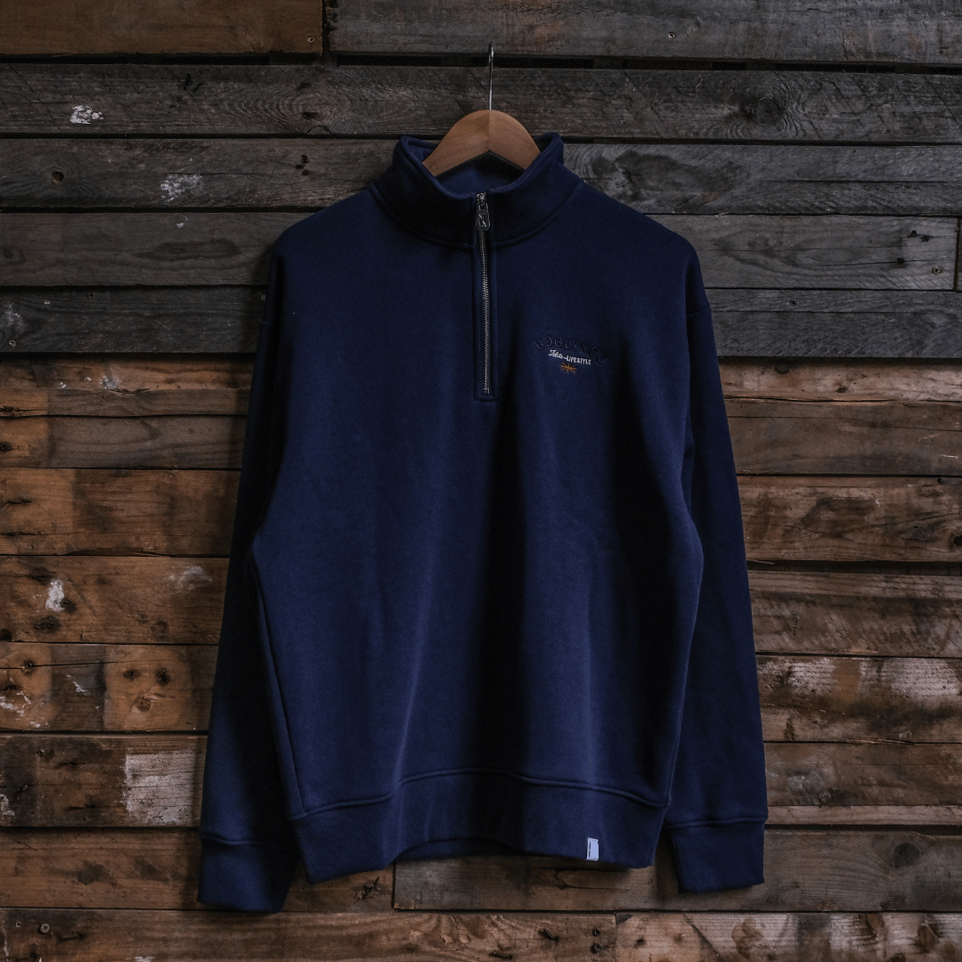 Navy Union Jack Quater-Zip