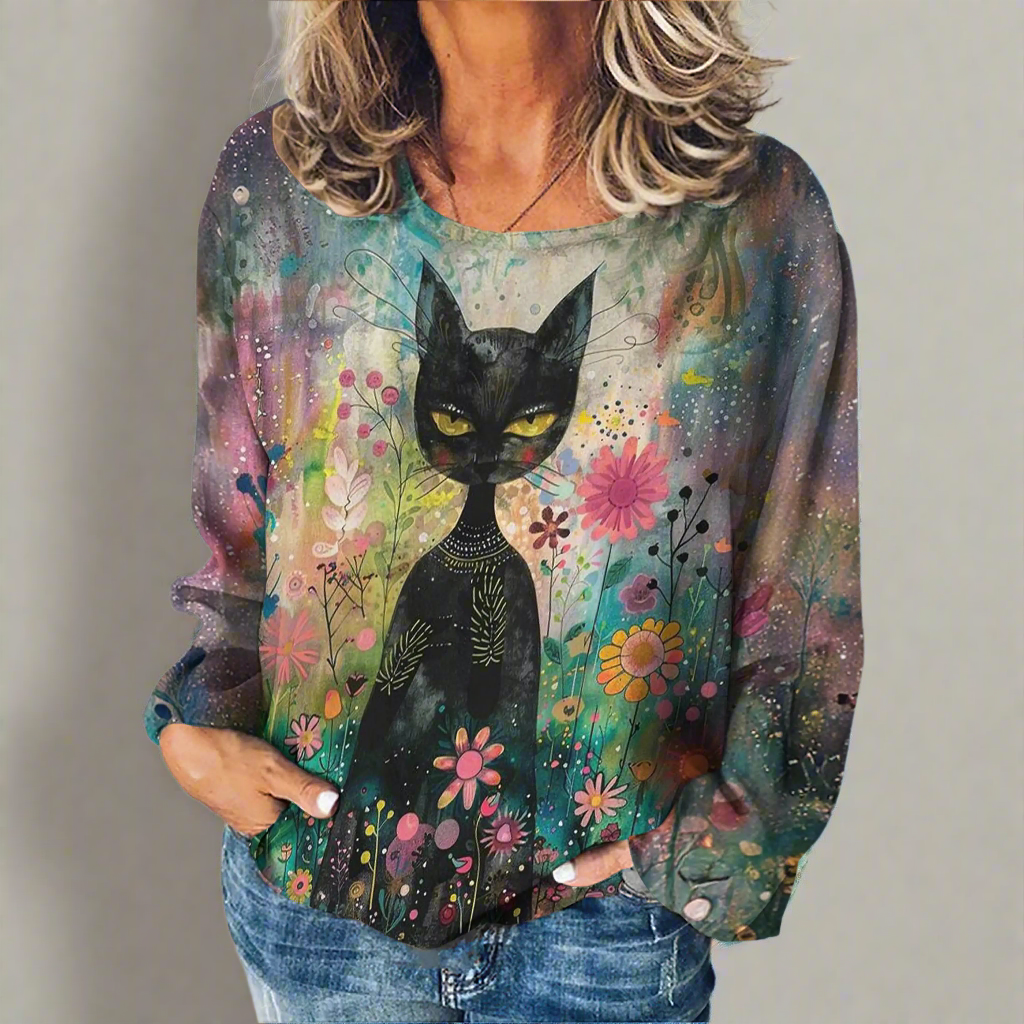 Stylish Cat Patchwork Unisex Sweatshirt (Size S to XXXL) Collection - Ltd Time Only!