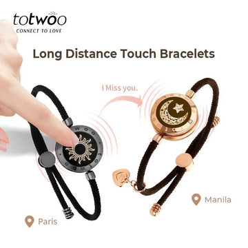 totwoo Long Distance Light Up Smart Bracelets (Couples & Long Distance Relationship)