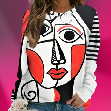 Unisex Geometric Abstract Face Art Sweatshirt Collection (Sizes S to XXXL) - Ltd Time Only!