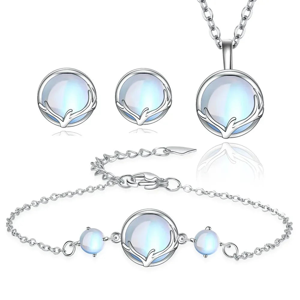 925 Sterling Silver Round Crystal Jewellery Sets SELECTION