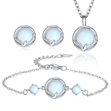 925 Sterling Silver Round Crystal Jewellery Sets SELECTION