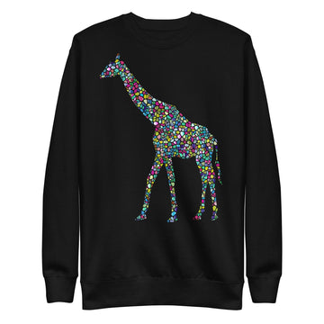 Unisex Mosiac Giraffe Sweatshirt By Aloe Wings