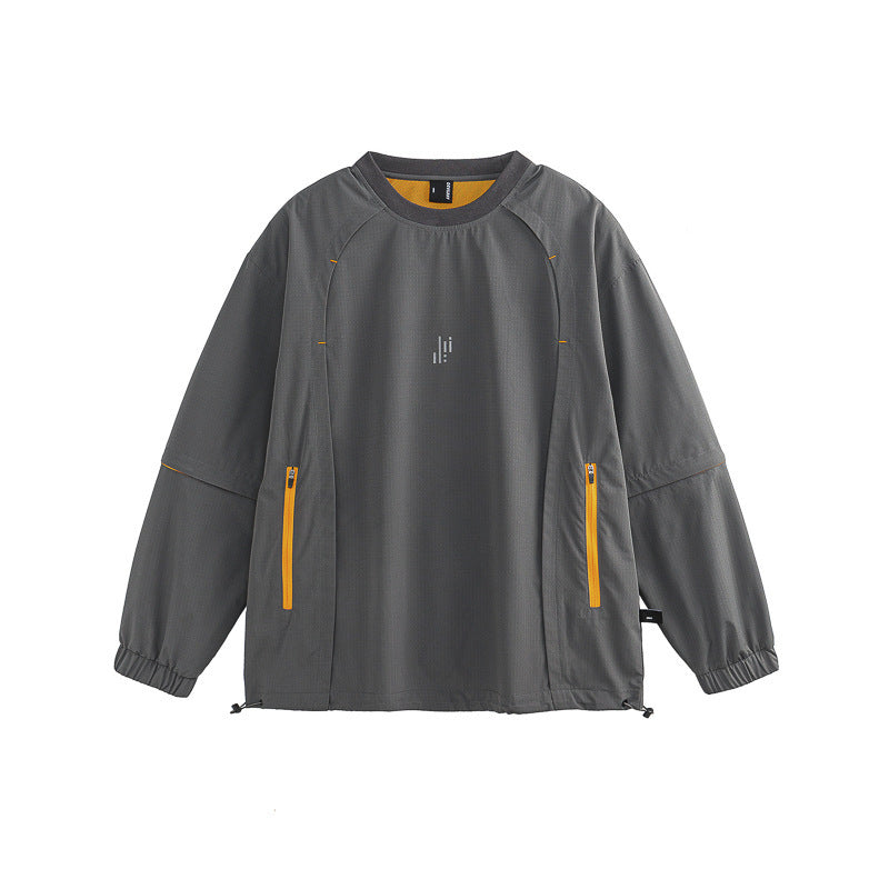 Contrast Color 3-in-1 Functional Sweater