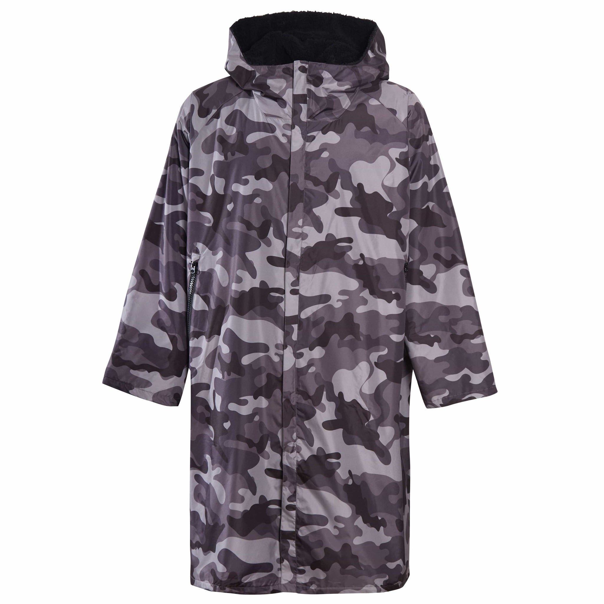 Changing Robe Kids Unisex Hooded Coat Camo/Black Windproof Waterproof Quick Dry for Beach Surfing Swimming by Heatwave Thermalwear