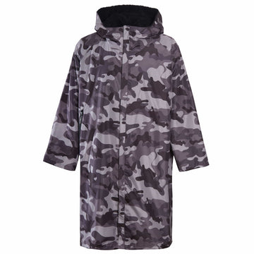 Changing Robe Kids Unisex Hooded Coat Camo/Black Windproof Waterproof Quick Dry for Beach Surfing Swimming by Heatwave Thermalwear