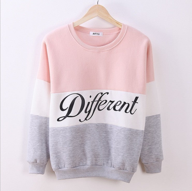 Colorblock Alphabet Sweatshirt