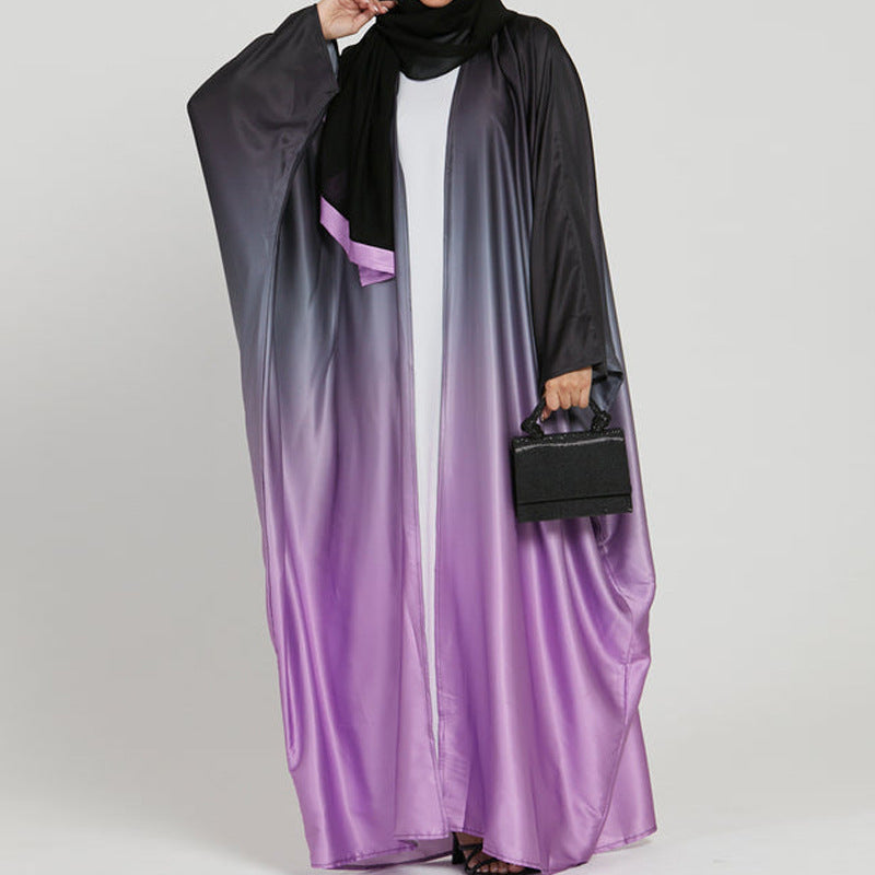 Elegant Tie-dye Gradient Abaya