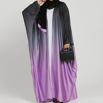 Elegant Tie-dye Gradient Abaya