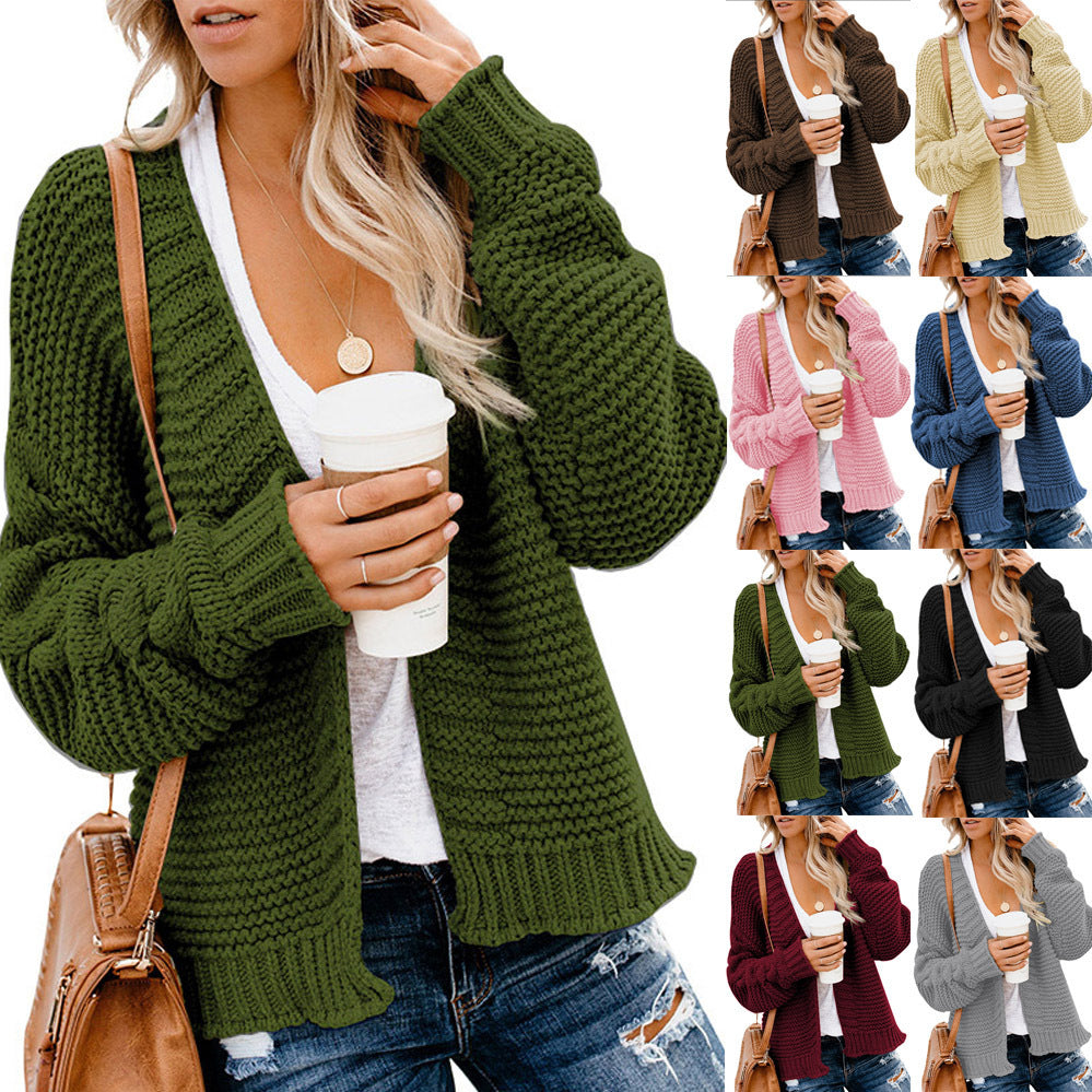 Autumn And Winter Knitted Cardigan For Women