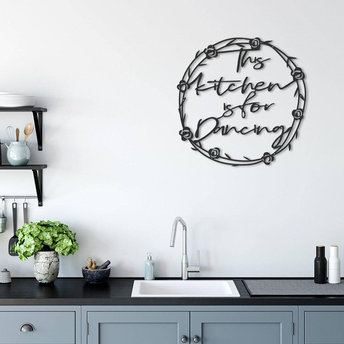 This Kitchen is for Dancing - Metal Wall Art