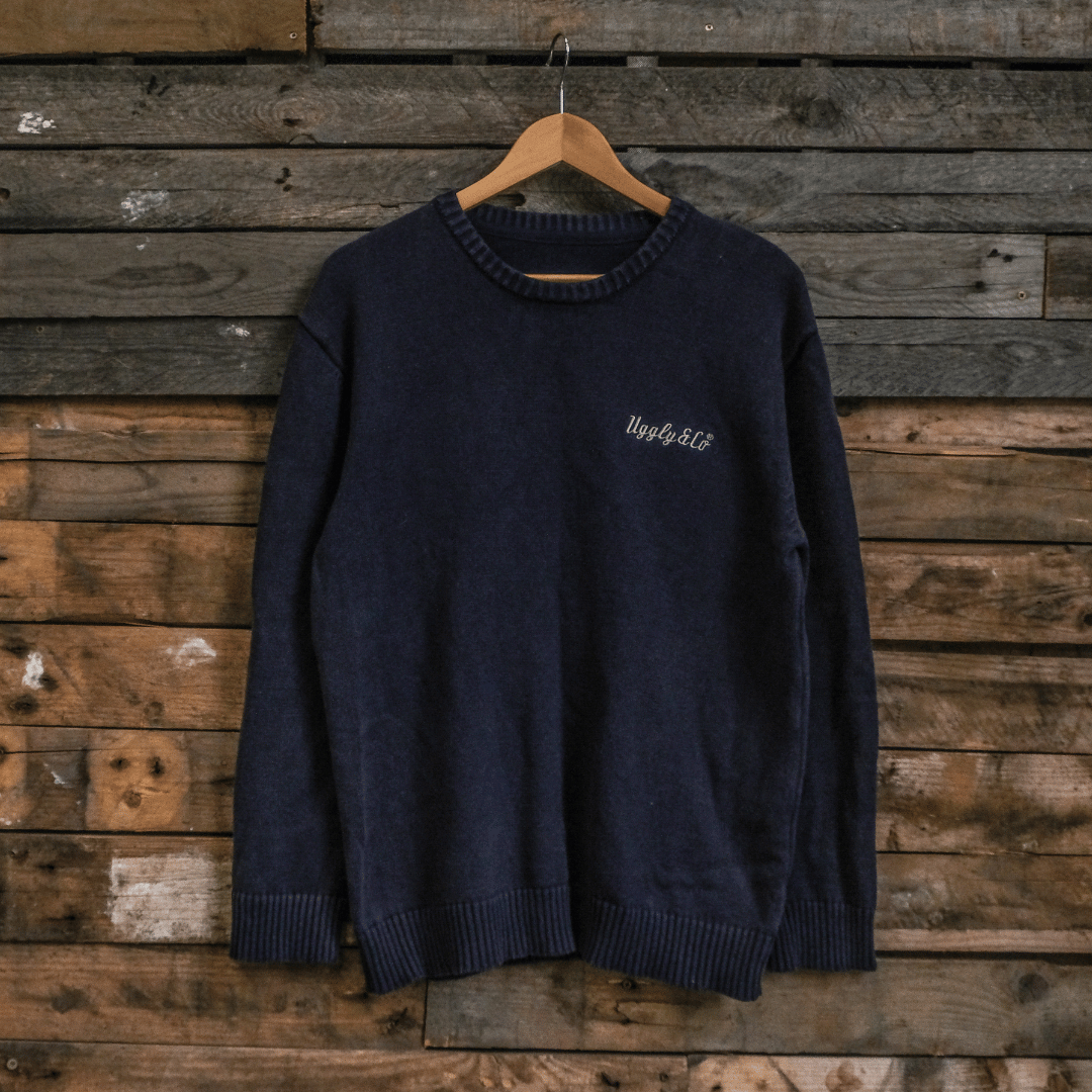 Navy U&C Knit Jumper