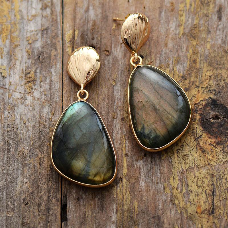 Labradorite Earrings