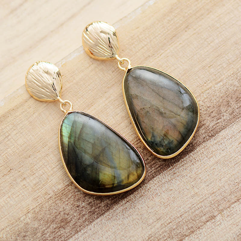 Labradorite Earrings