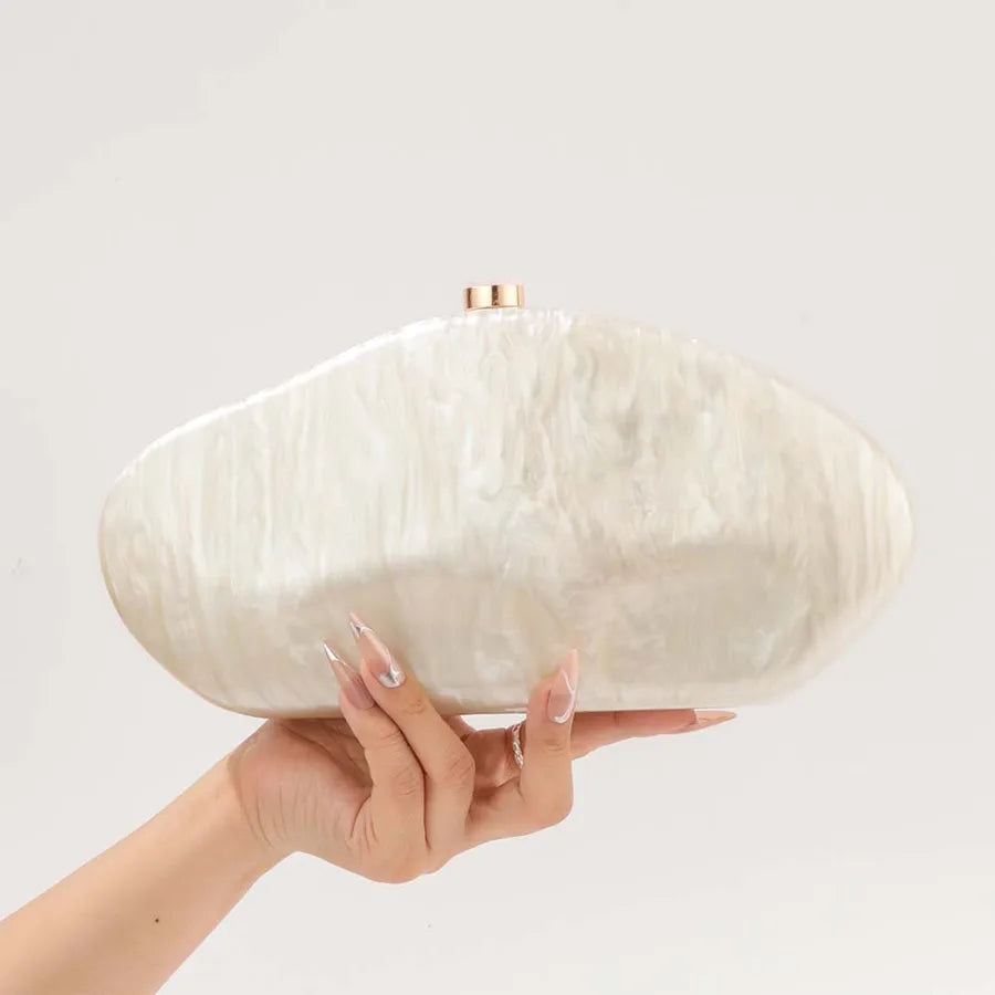 Acrylic Dinner Bag Women's Single Shoulder Handheld Square Bag E-commerce Snake Skin Pattern Evening Handbag