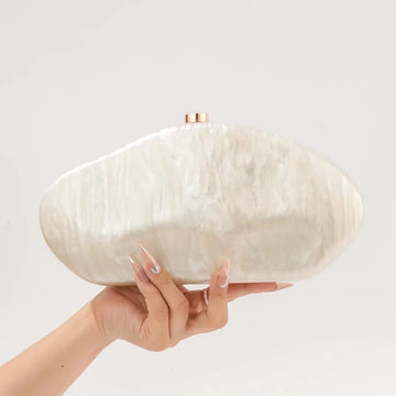 Acrylic Dinner Bag Women's Single Shoulder Handheld Square Bag E-commerce Snake Skin Pattern Evening Handbag