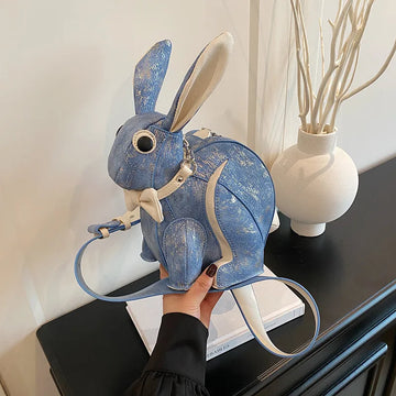 Cute Rabbit Shaped Cartoon Shoulder Bag Versatile Crossbody Bag For Girls Fashionable And Quirky Handbag In New Style