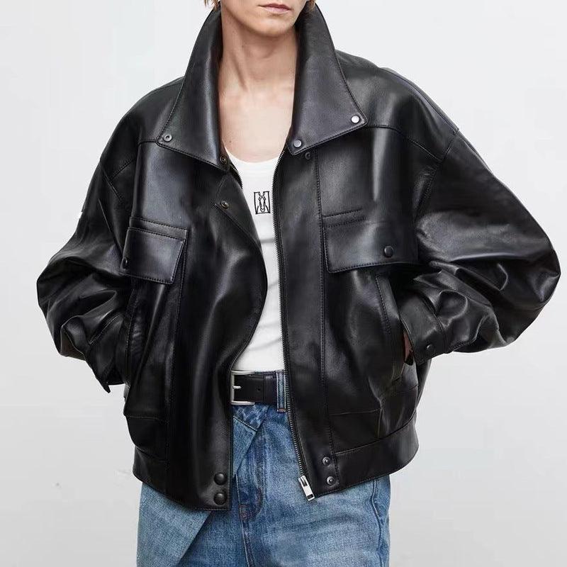 Sheepskin Jacket - Retro Loose Chic