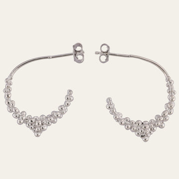 Silver Nyx Hoops
