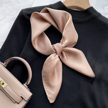 Spring And Autumn Elegant Retro Silk High-end Scarf