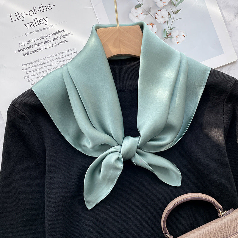 Spring And Autumn Elegant Retro Silk High-end Scarf