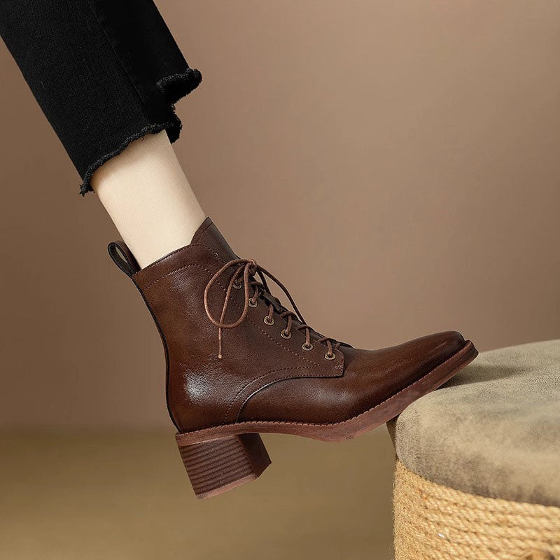 Women's Elegant Pointed-toe Short Tube Boots