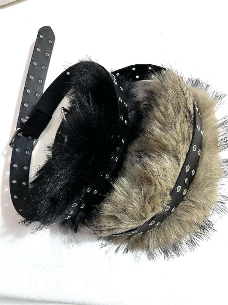 Women's Fur Stitching Luxury Belt