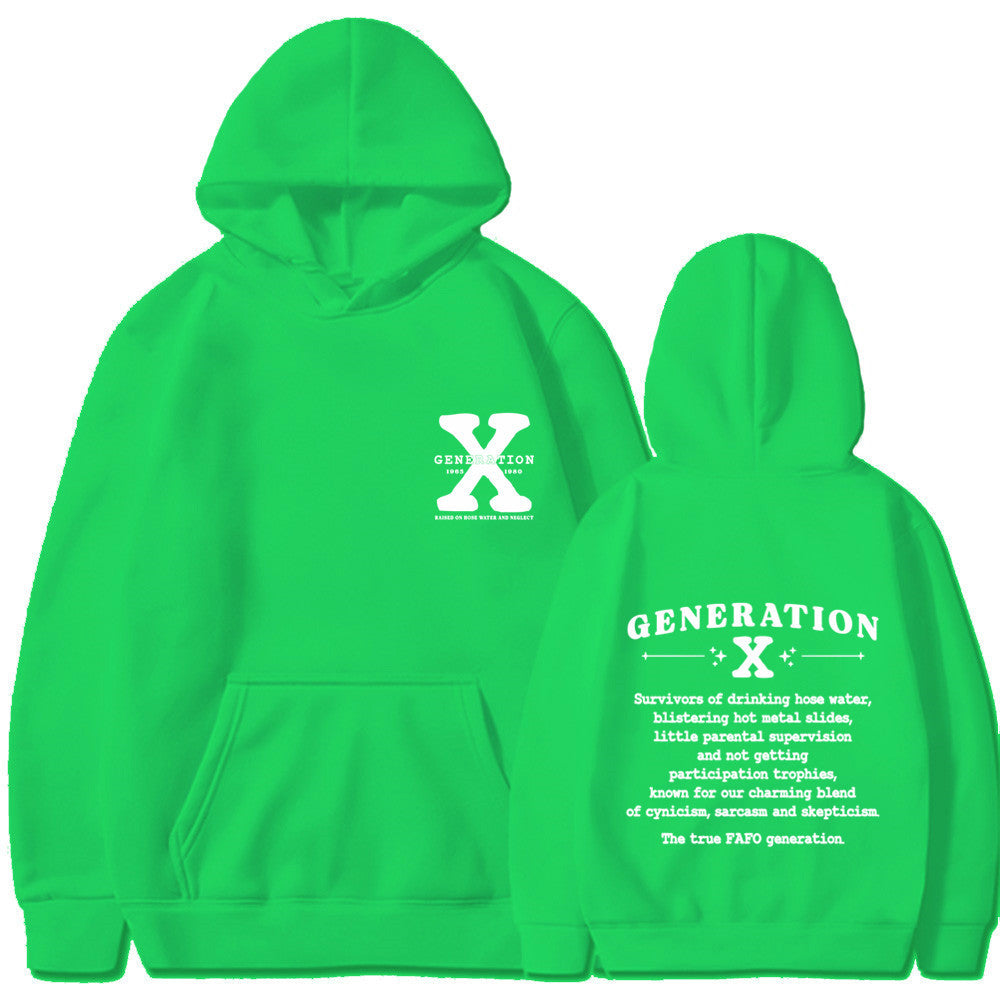 Women's GENERATION X Loose Fitting Hoodie