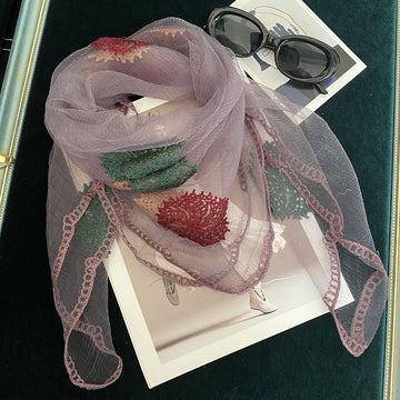 Women's Korean-style Embroidered Scarf