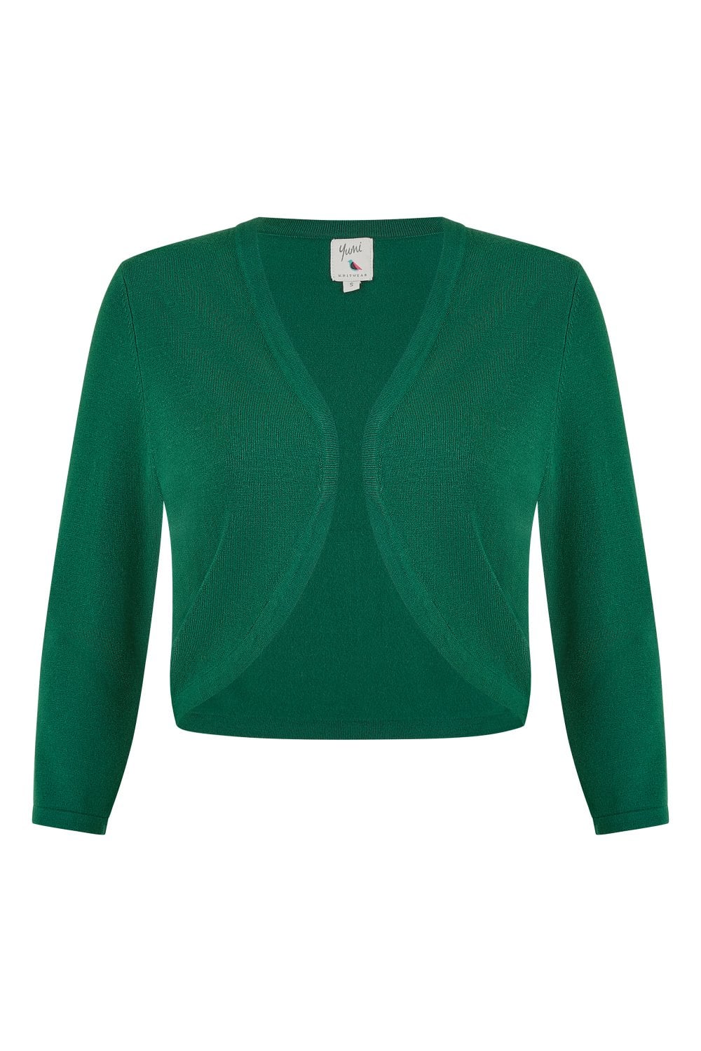 Yumi Dark Green Knitted Bolero